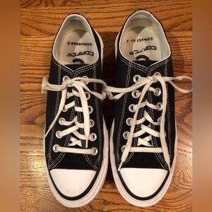 Converse Platform Monochrome Lace-Up Sneakers